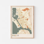 vallejo, california map poster - image 1