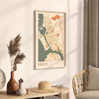 vallejo, california map poster - image 2
