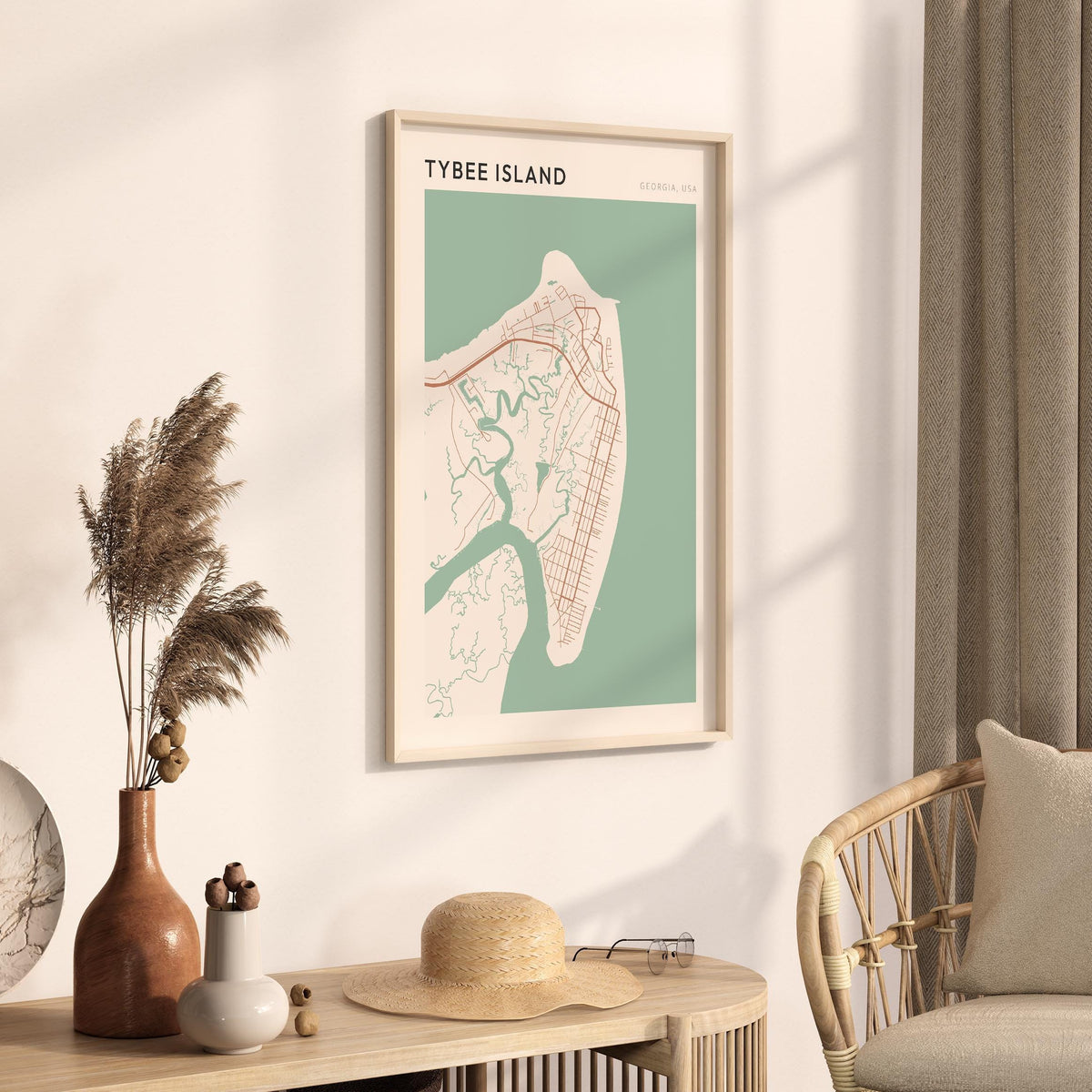 tybee island, georgia map poster - image 2