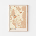 rutland, vermont map poster - image 1
