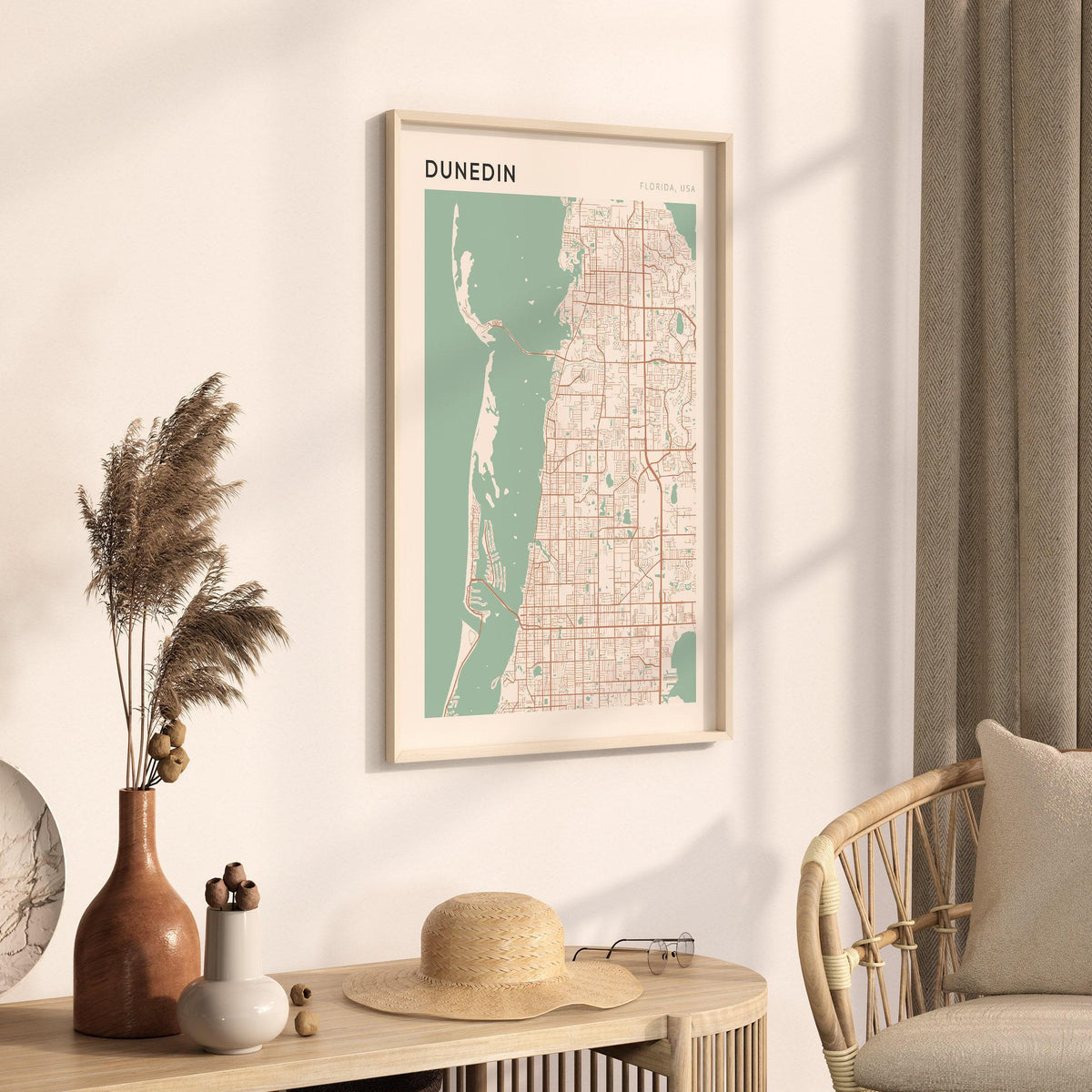 dunedin, florida map poster - image 2