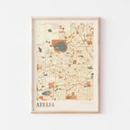 arvada, colorado map poster - image 1