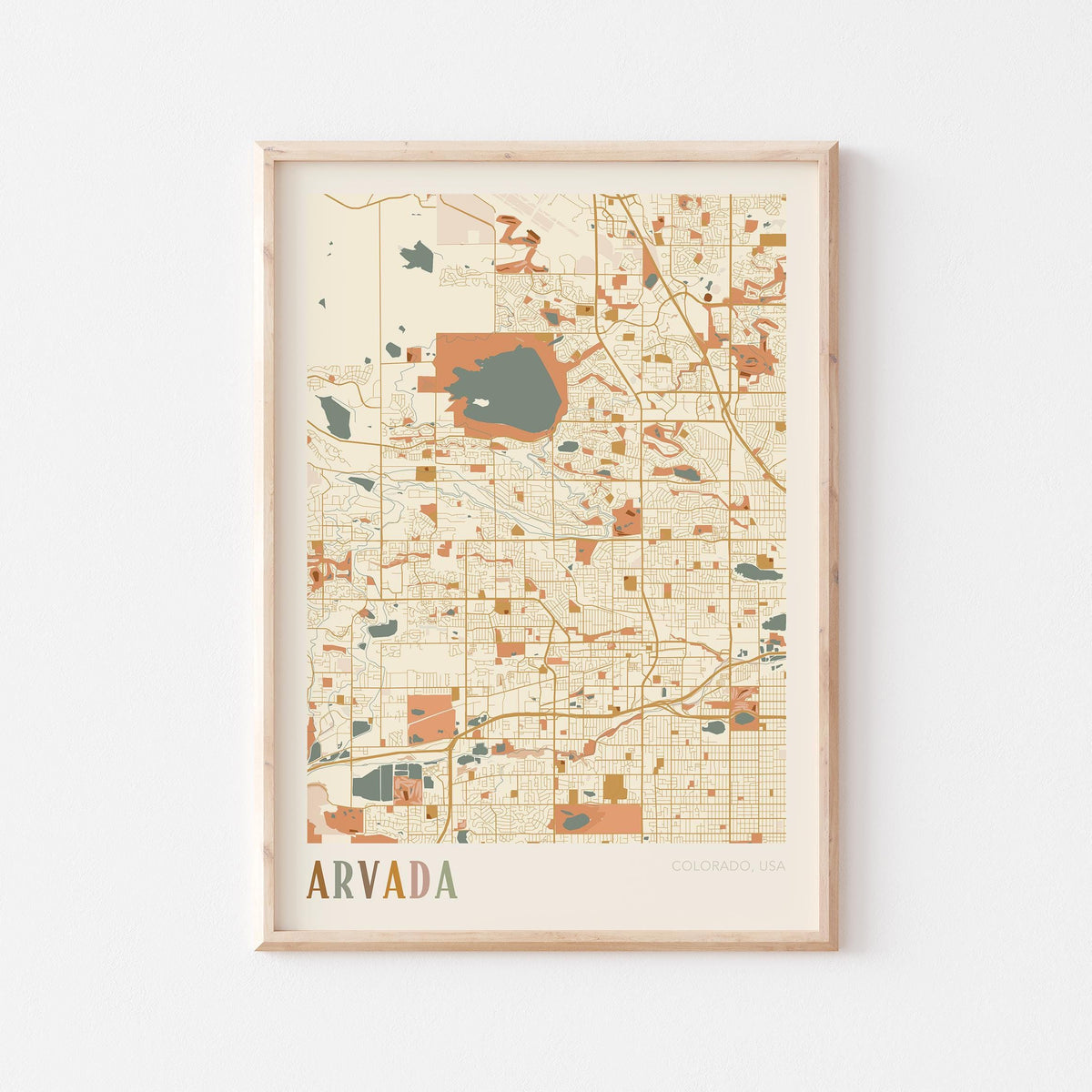 arvada, colorado map poster - image 1