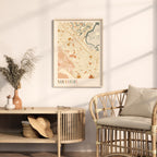 san carlos, california map poster - image 3