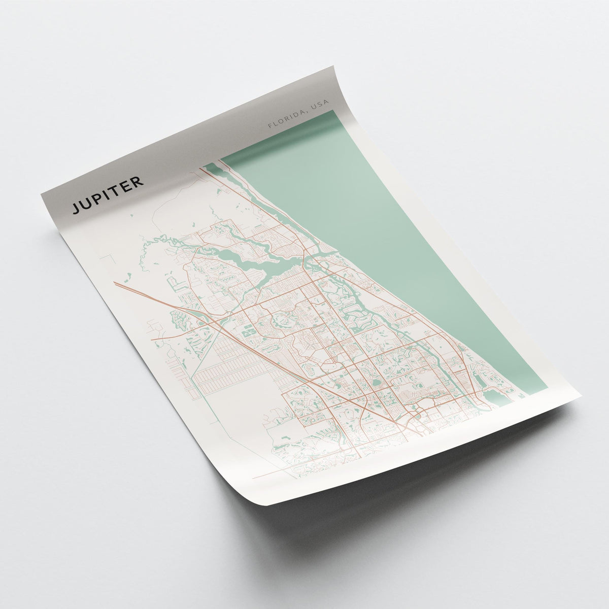 jupiter, florida map poster - image 4