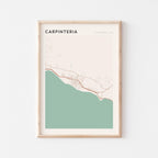 carpinteria, california map poster - image 1