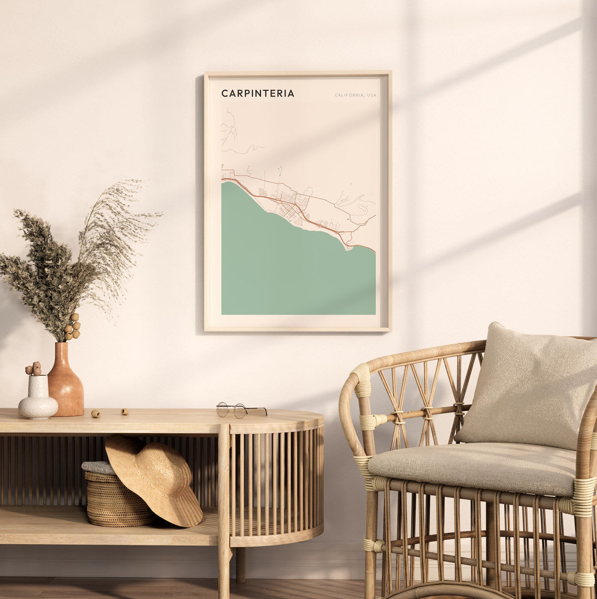 carpinteria, california map poster - image 3