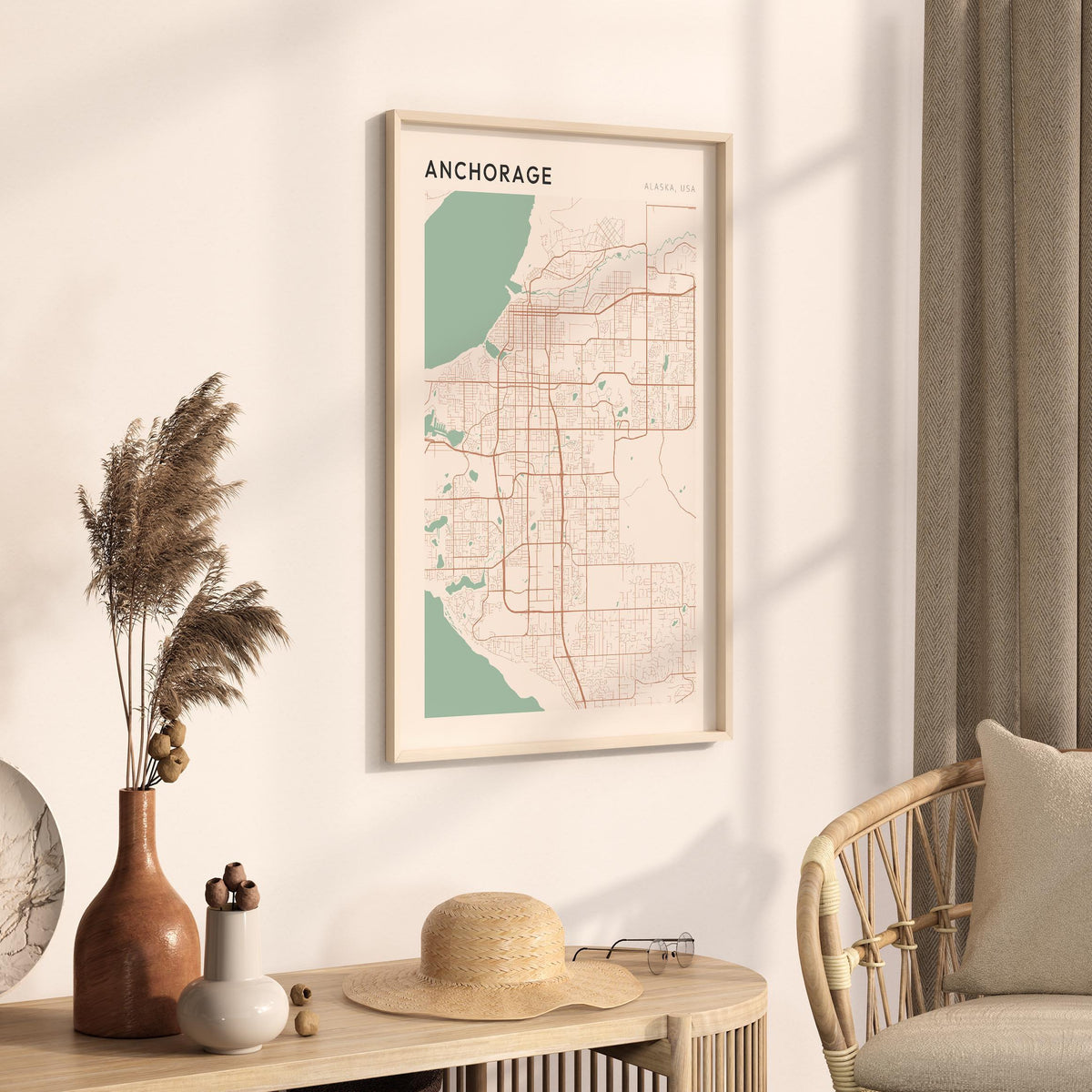 anchorage, alaska map poster - image 2