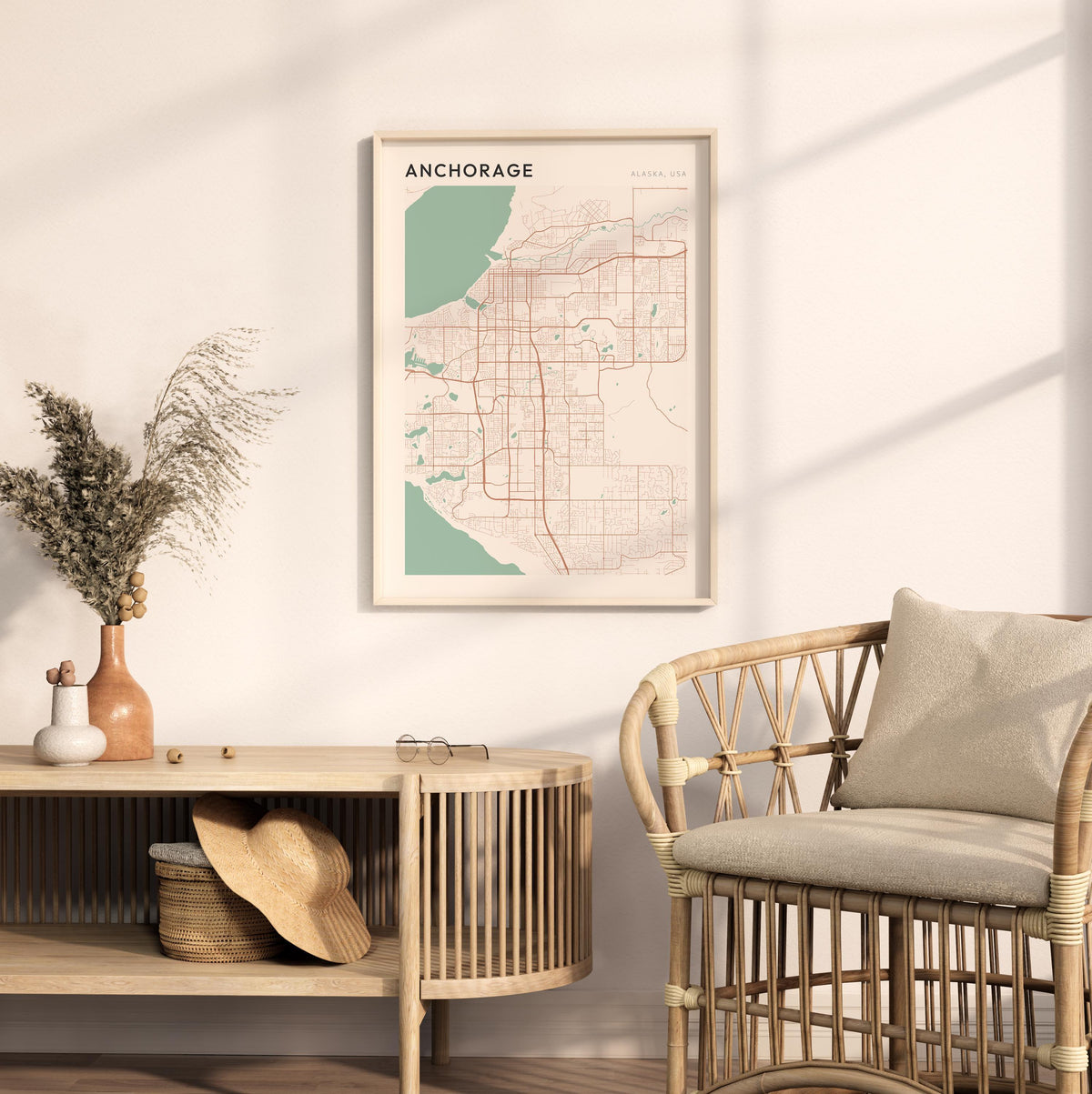 anchorage, alaska map poster - image 3