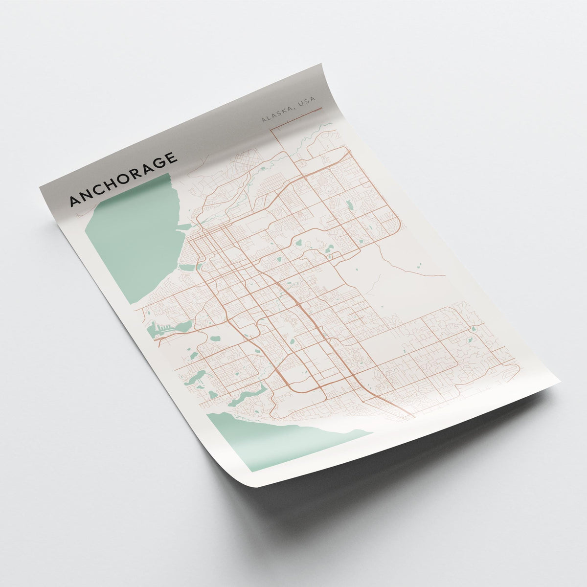 anchorage, alaska map poster - image 4