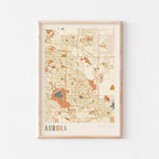 aurora, colorado map poster - image 1