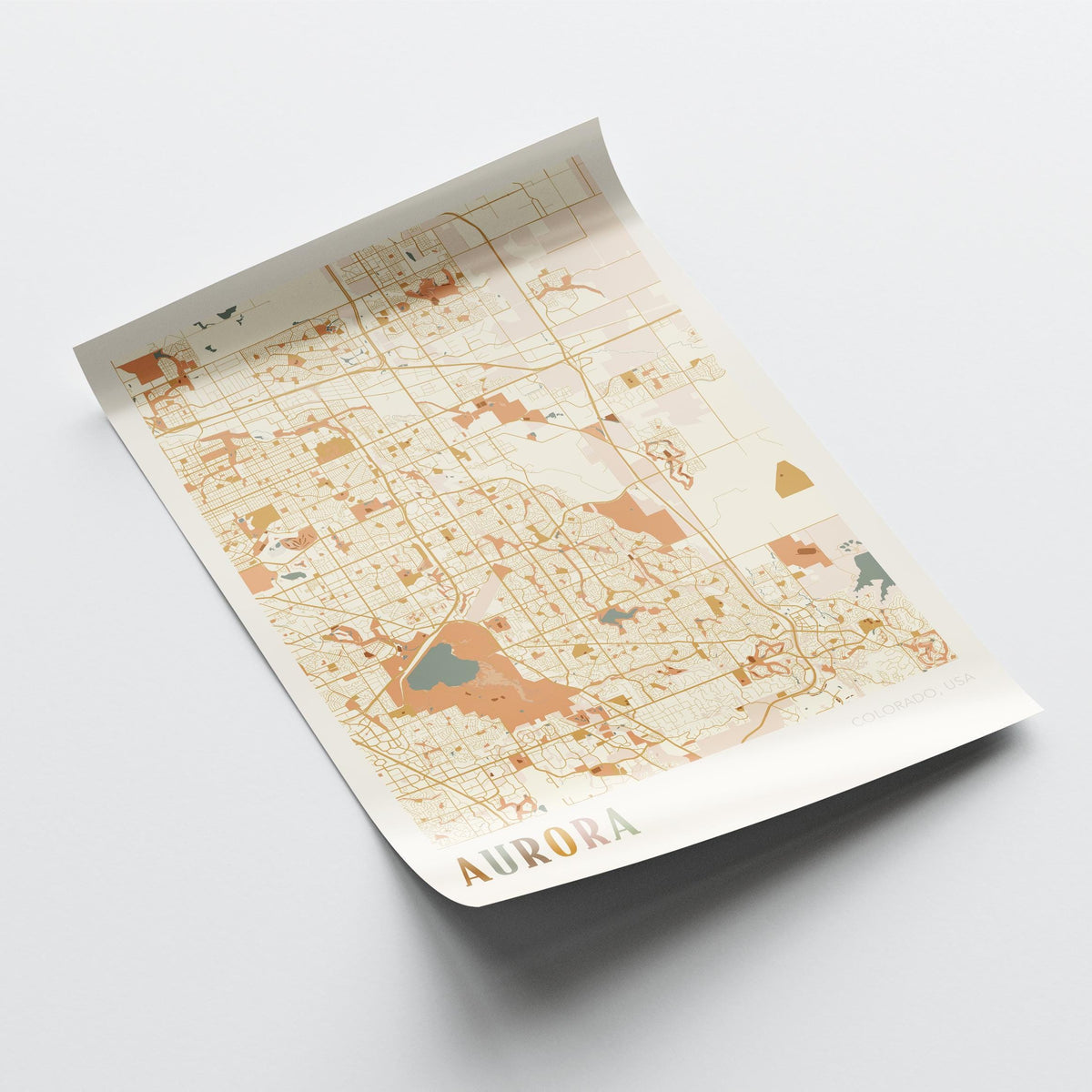 aurora, colorado map poster - image 4