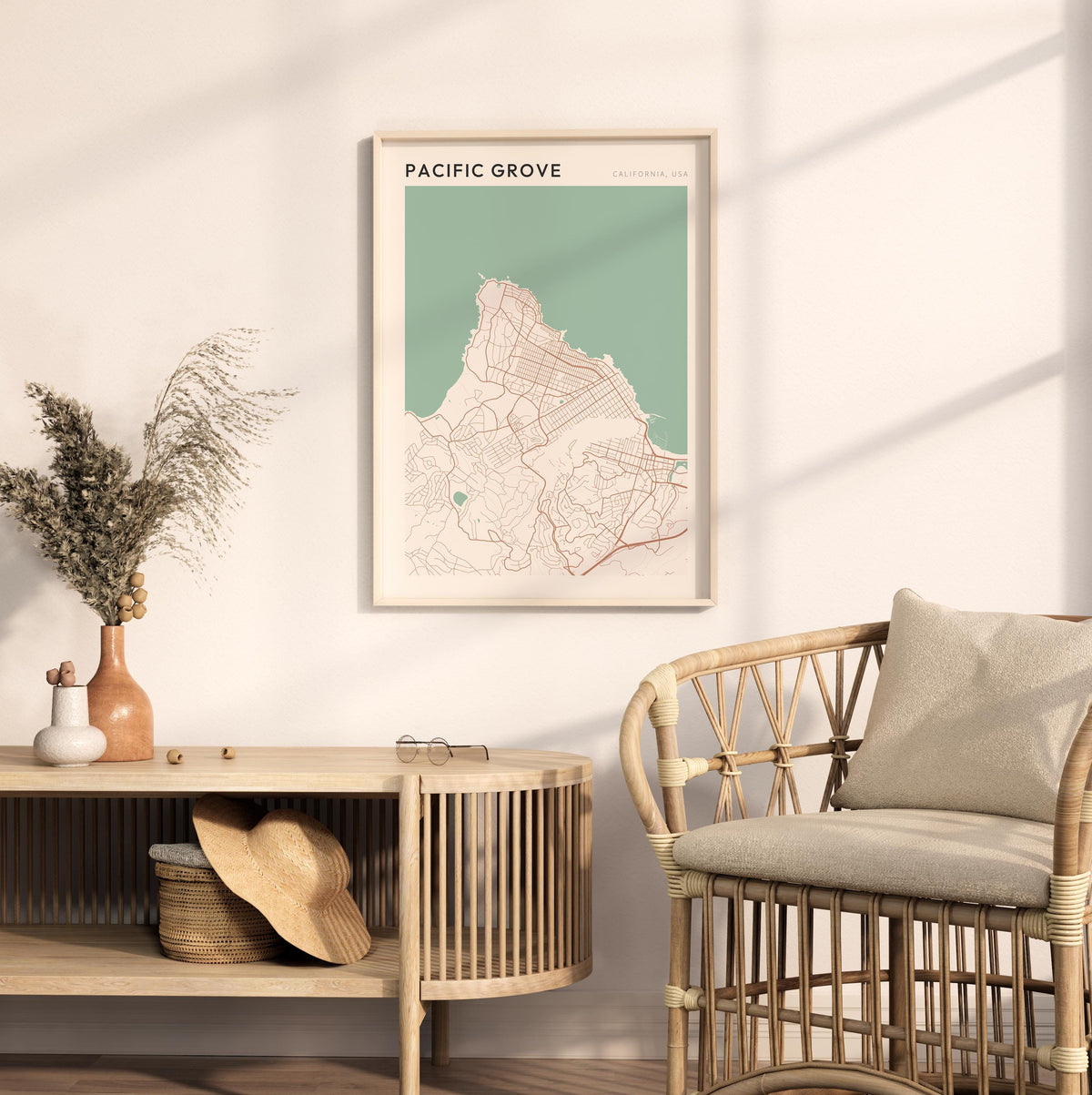 pacific grove, california map poster - image 3