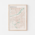 burnsville, minnesota map poster - image 1