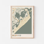 wildwood, new jersey map poster - image 1