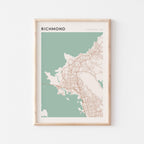 richmond, california map poster - image 1