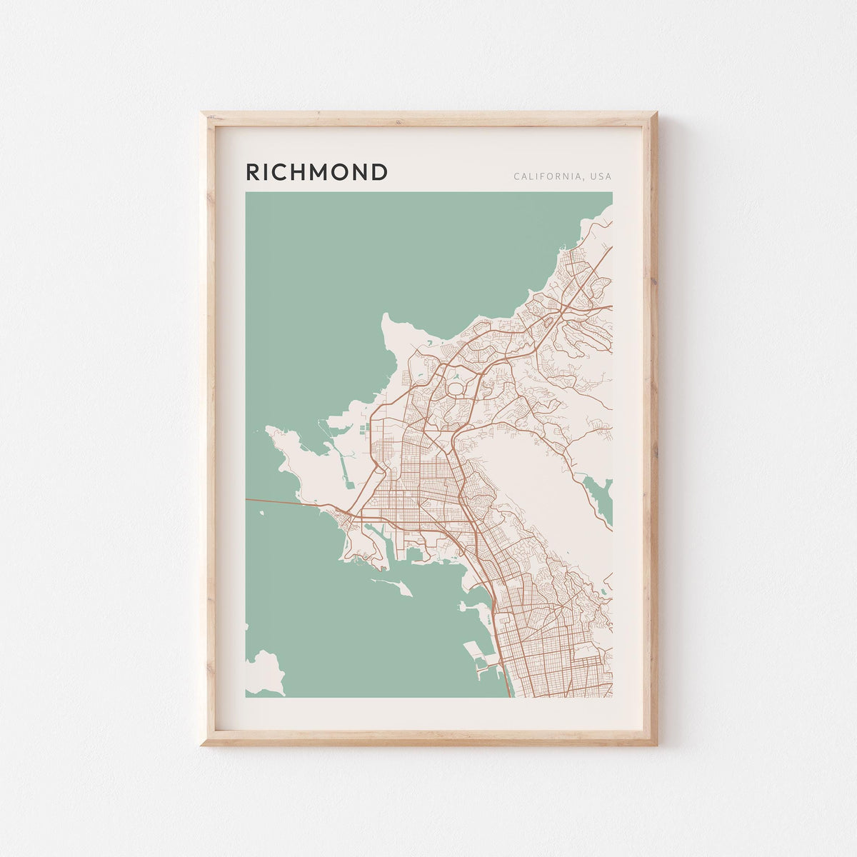 richmond, california map poster - image 1