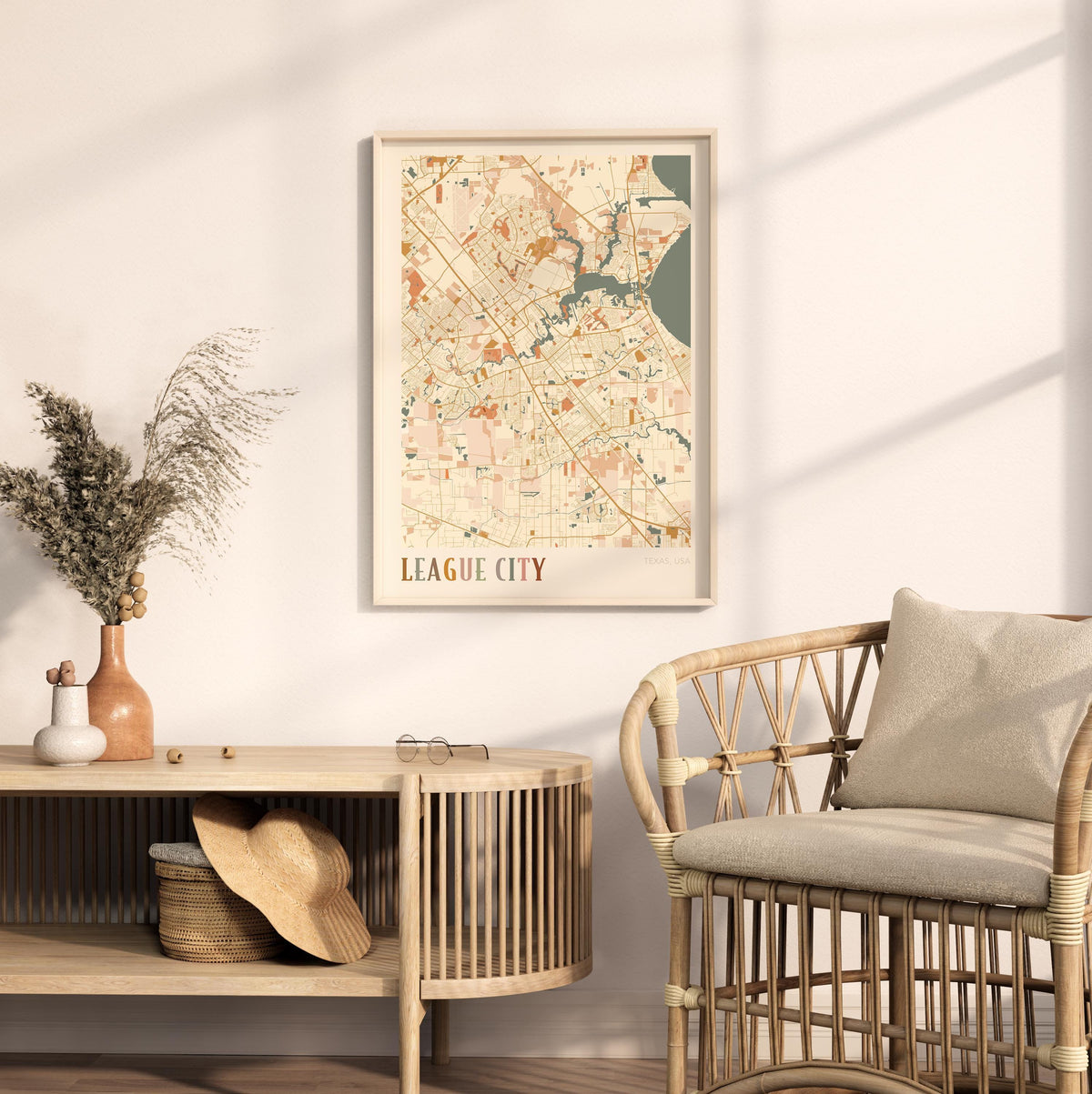 league city, texas map poster - image 3