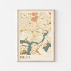 chelsea, massachusetts map poster - image 1