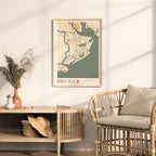 folly beach, south carolina map poster - image 3