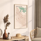 mountain view, california map poster - image 3