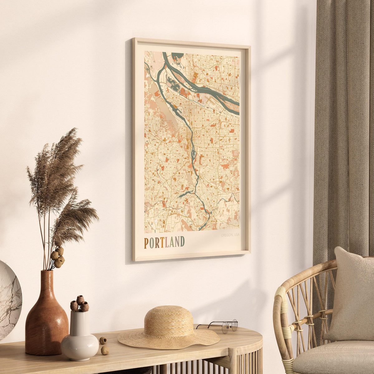 portland, oregon map poster - image 2
