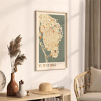 st. petersburg, florida map poster - image 2