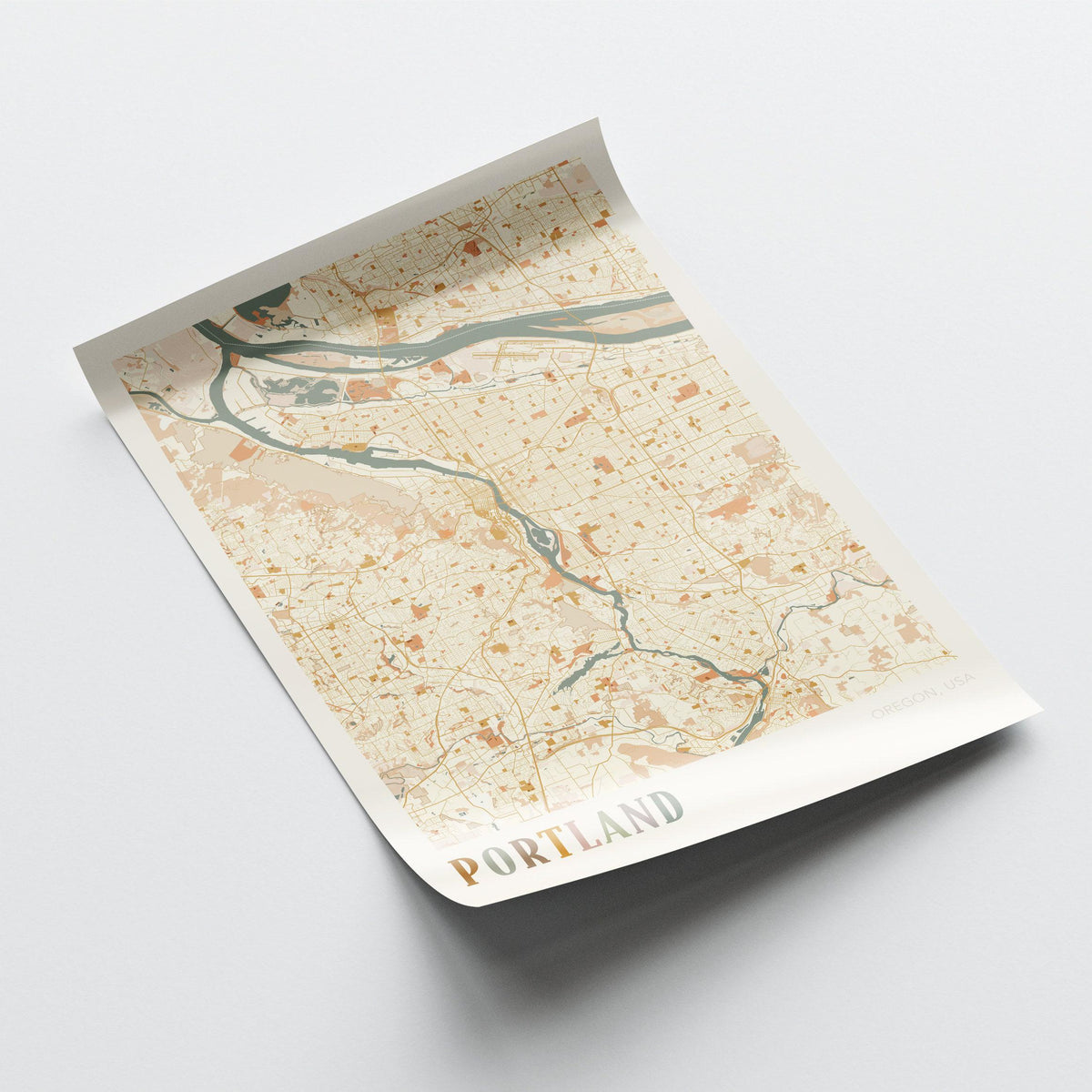 portland, oregon map poster - image 3