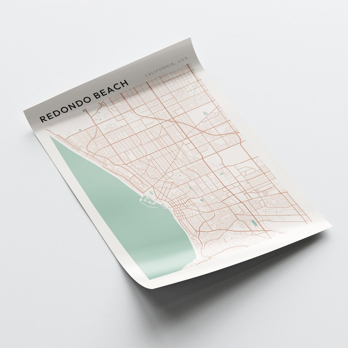 redondo beach, california map poster - image 4