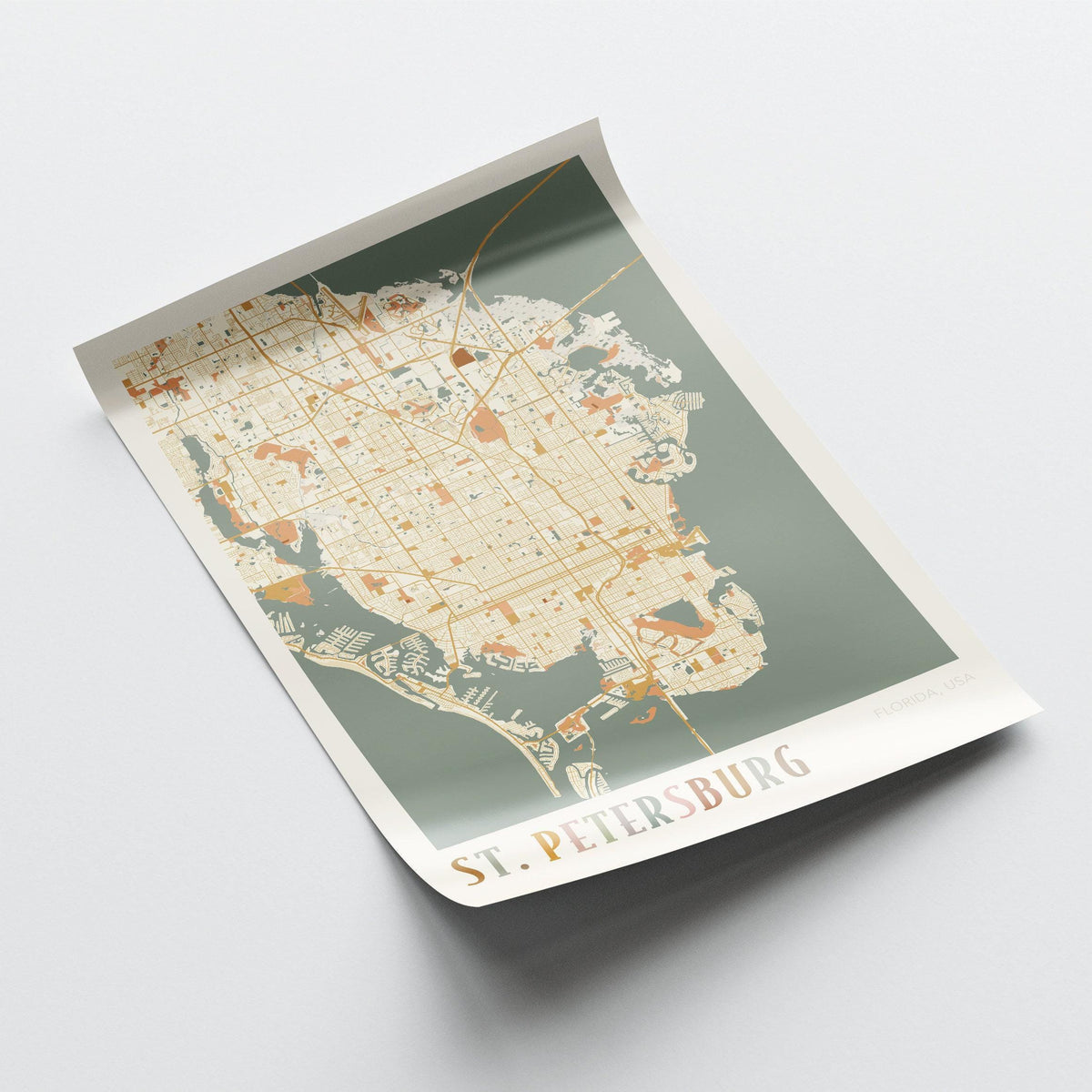 st. petersburg, florida map poster - image 4