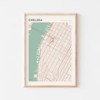 chelsea, new york map poster - image 1