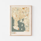 tampa, florida map poster - image 1