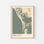vero beach, florida map poster - image 1