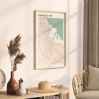 redwood city, california map poster - image 2