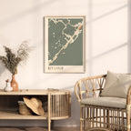 key largo, florida map poster - image 3