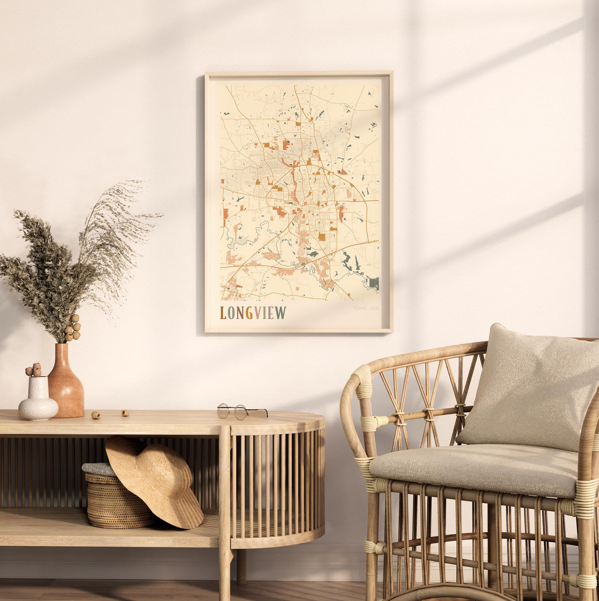 longview, texas map poster - image 3