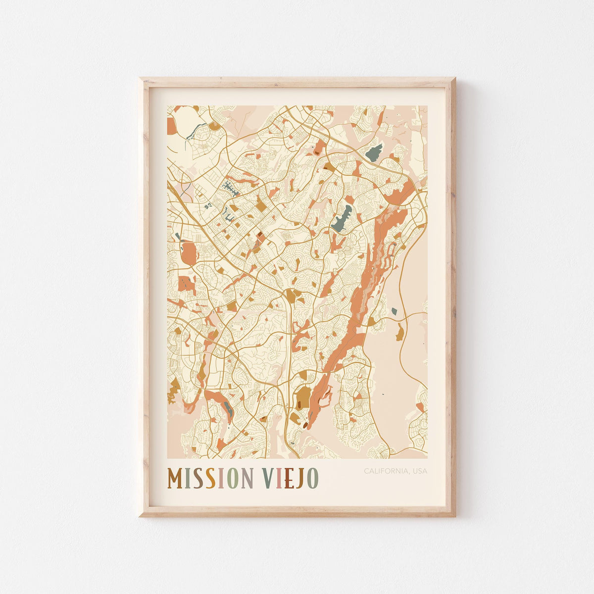 mission viejo, california map poster - image 1