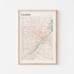 toledo, ohio map poster - image 1