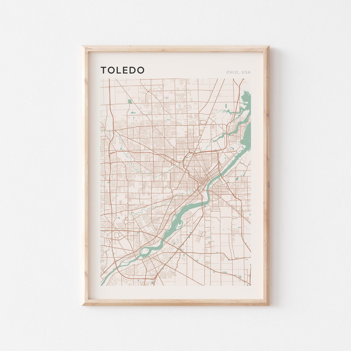 toledo, ohio map poster - image 1