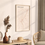 grass valley, california map poster - image 2