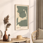 cape cod, massachusetts map poster - image 2