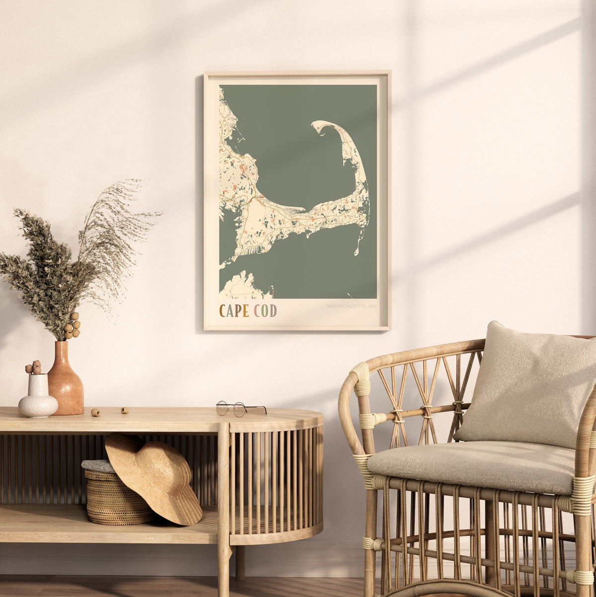 cape cod, massachusetts map poster - image 3