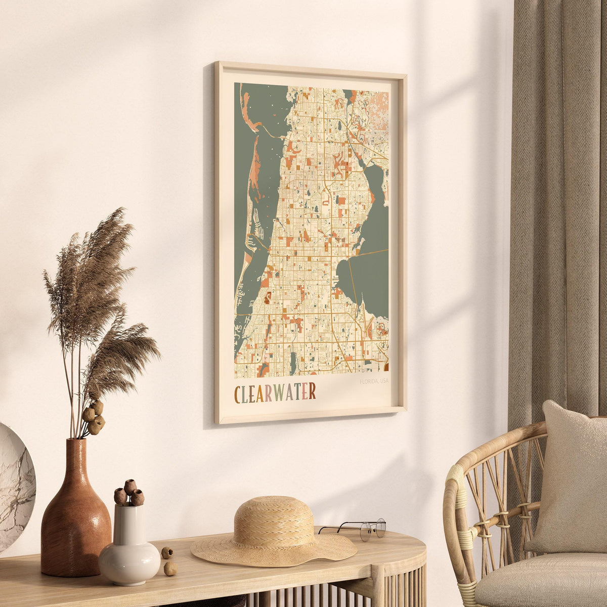 clearwater, florida map poster - image 2
