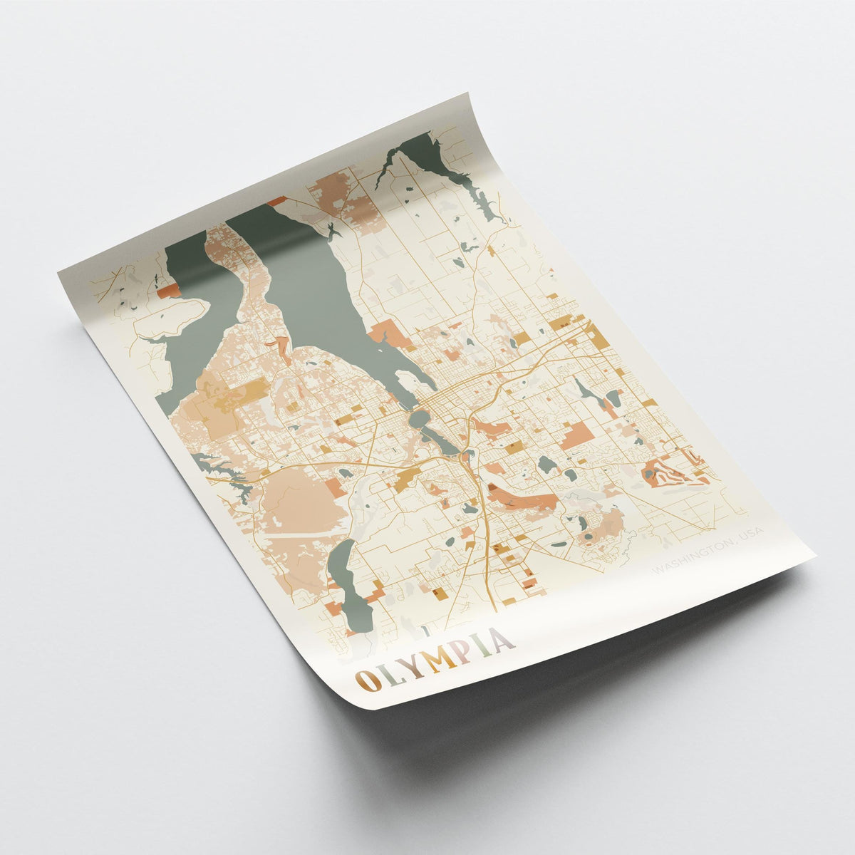 olympia, washington map poster - image 4