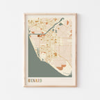 oxnard, california map poster - image 1
