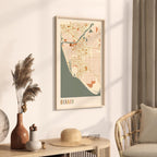 oxnard, california map poster - image 2