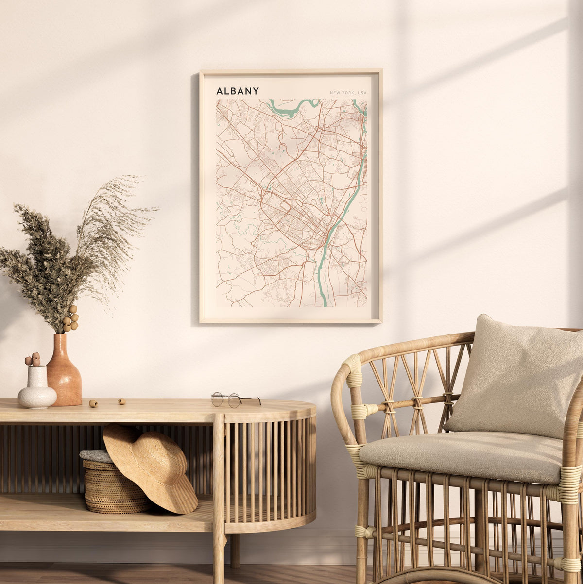 albany, new york map poster - image 3