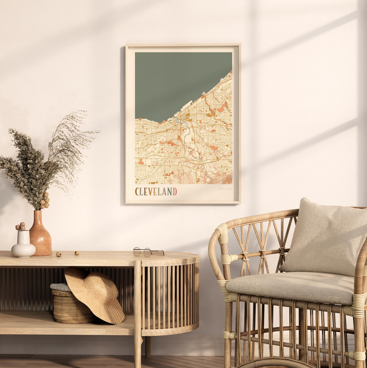 cleveland, ohio map poster - image 3
