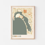 coronado, california map poster - image 1