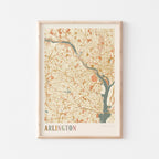 arlington, virginia map poster - image 1